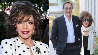 92-letnia Joan Collins zachwyca formą u boku o 31 lat młodszego męża. W jedno popołudnie obskoczyła dwa eventy (ZDJĘCIA)