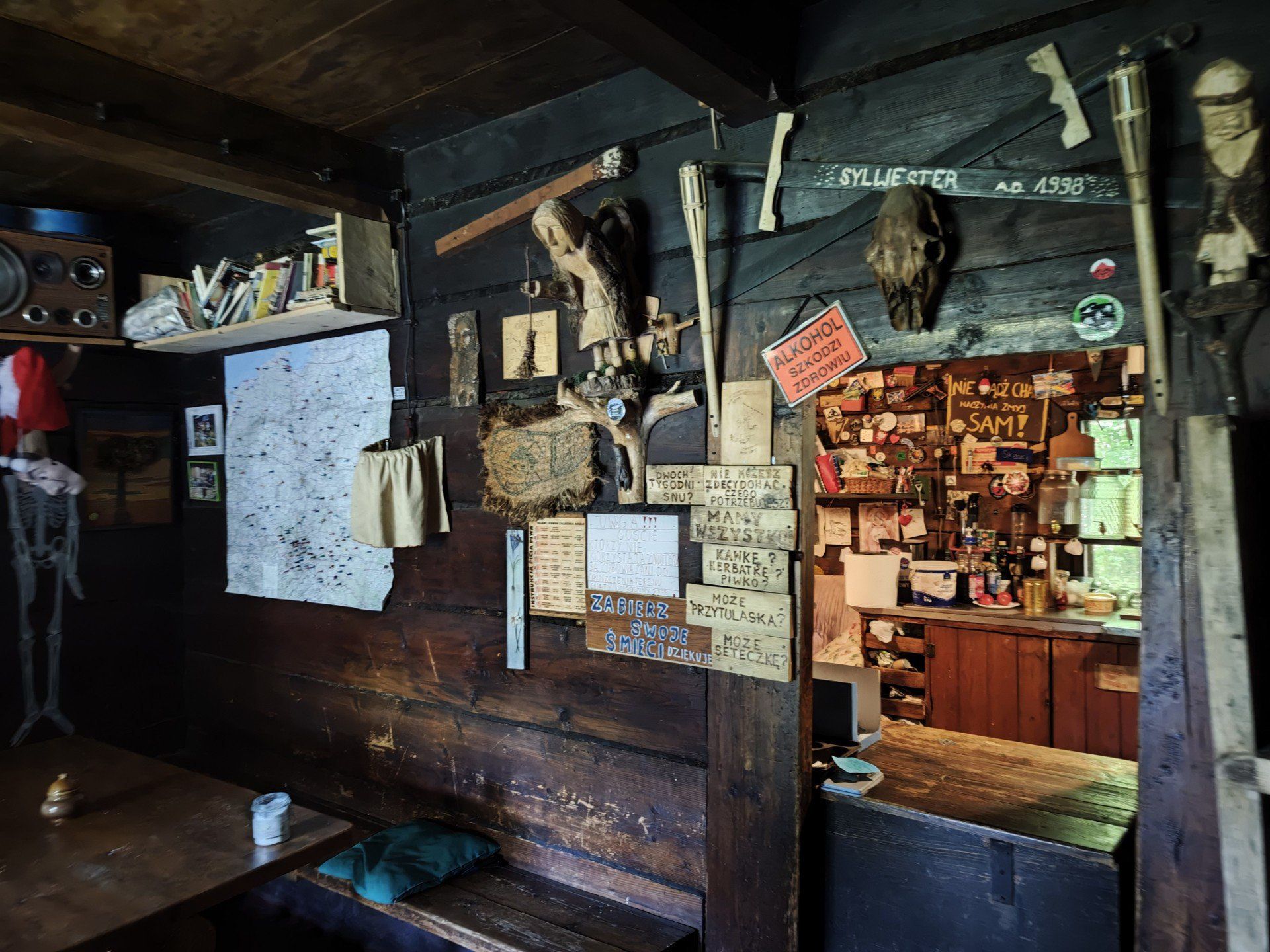 Wnętrze Chatki pod Potrójną