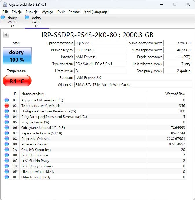 Nowoczesne dyski SSD też mogą się przegrzewać