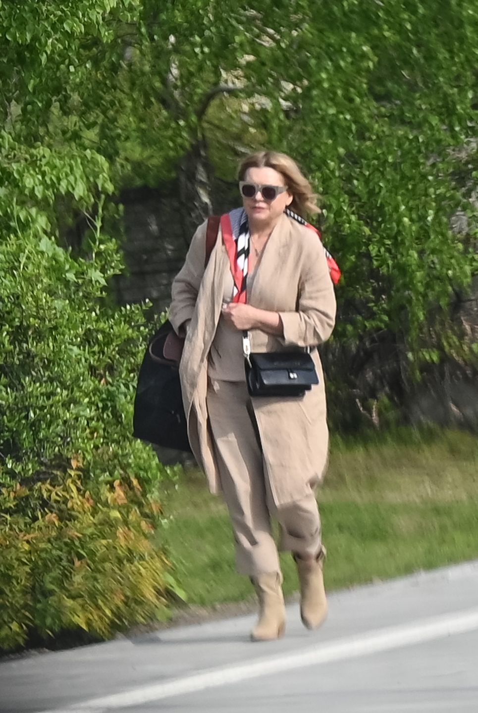 Małgorzata Ostrowska-Królikowska "przyłapana" w drodze na trening