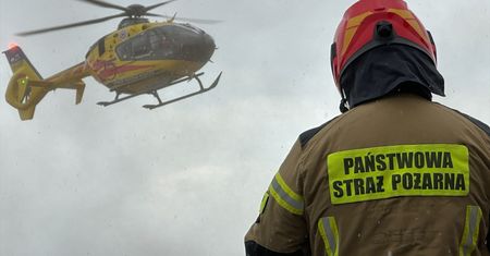 Hulajnogą elektryczną wjechała w mur. 15-latkę zabrał śmigłowiec