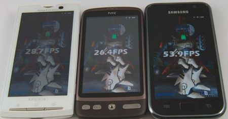 Samsung Galaxy S, HTC Desire i Sony Ericsson Xperia X10 - porównanie wydajności [wideo]