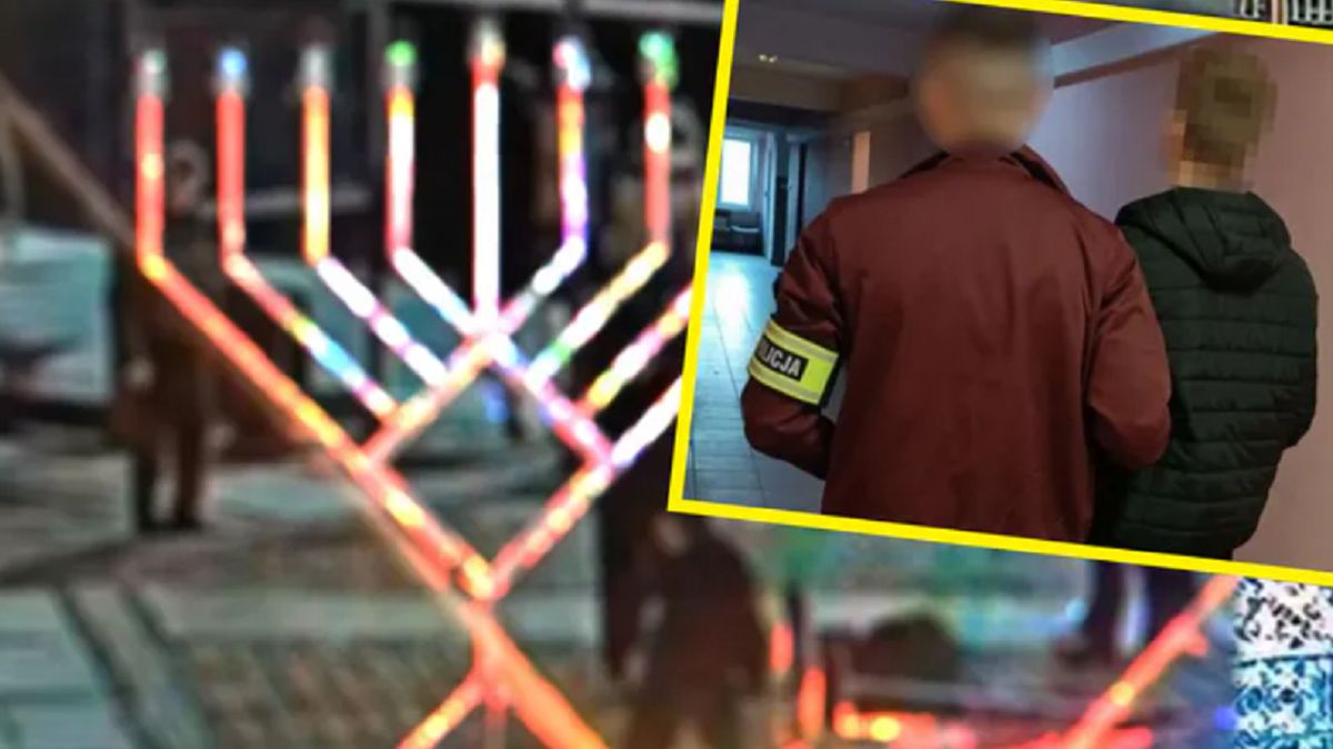 Wrocławscy policjanci zatrzymali pięciu nastolatków podejrzewanych o podpalenie flagi Izraela oraz zniszczenie świecznika z chanukowymi świecami.