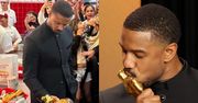 Michael B. Jordan po Oscarach poszedł z wygraną statuetką do... FAST FOODU. Akademia poskąpiła na cateringu? (WIDEO)