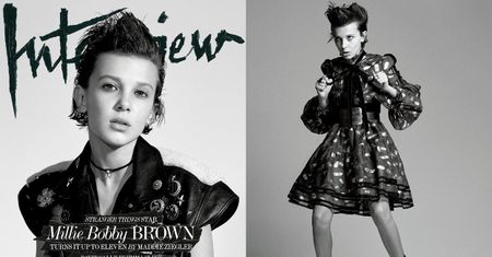 Eleven ze "Stranger Things" na okładce "Interview"