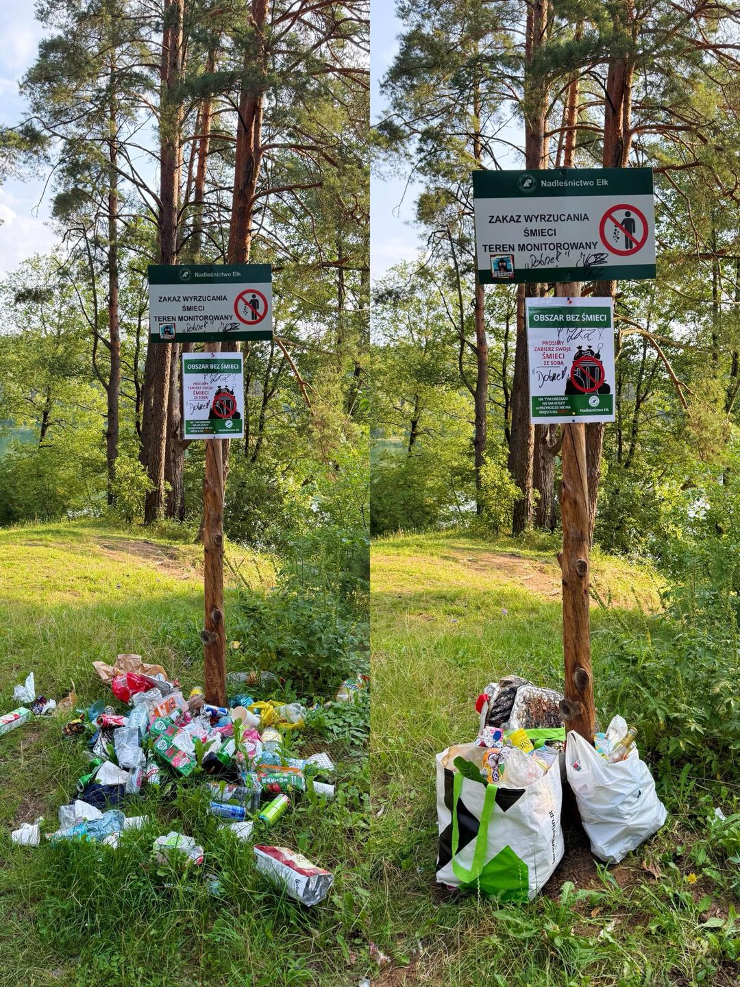 Mazury pod śmieciową presją. Spacer pani Anny ujawnia problem