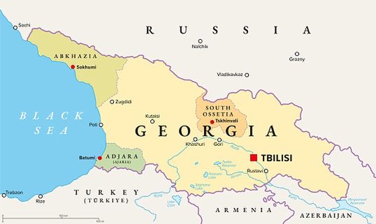 Abkhazia is a separatist region of Georgia under Russian control.