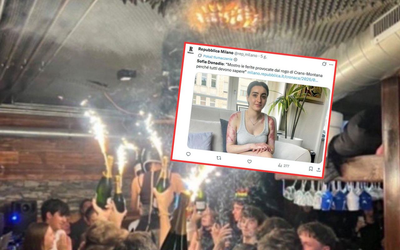 Ocalała z płonącego baru. Włoszka zabrała głos
