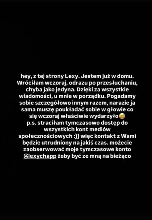 Lexy C. zabrała głos