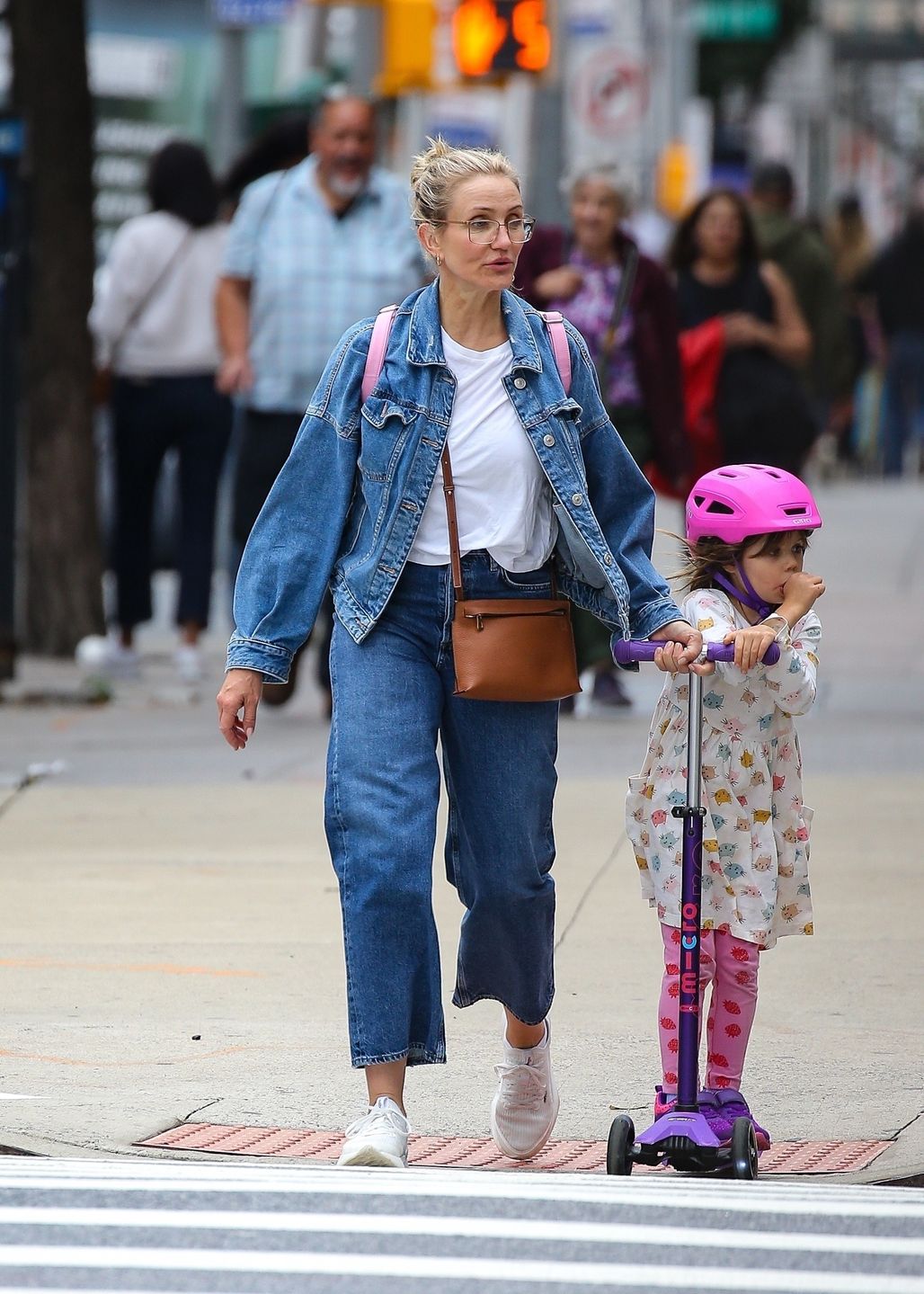 Cameron Diaz z córką w Nowym Jorku