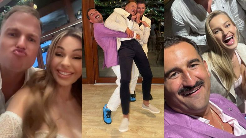 Celebryci bawią się na urodzinach właściciela salonu z zegarkami