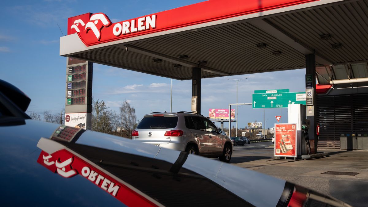 An Orlen SA petrol station in Prague, Czech Republic, on Saturday, March 28, 2026. The Czech government is considering regulating retail margins at gas stations after Prime Minister Andrej Babis criticized fuel distributors for "outrageous" prices. Photographer: Milan Jaros/Bloomberg via Getty Images