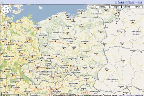 Odświeżony interfejs Map Google