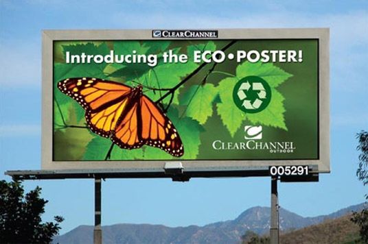 Eko-plakaty na billboardach