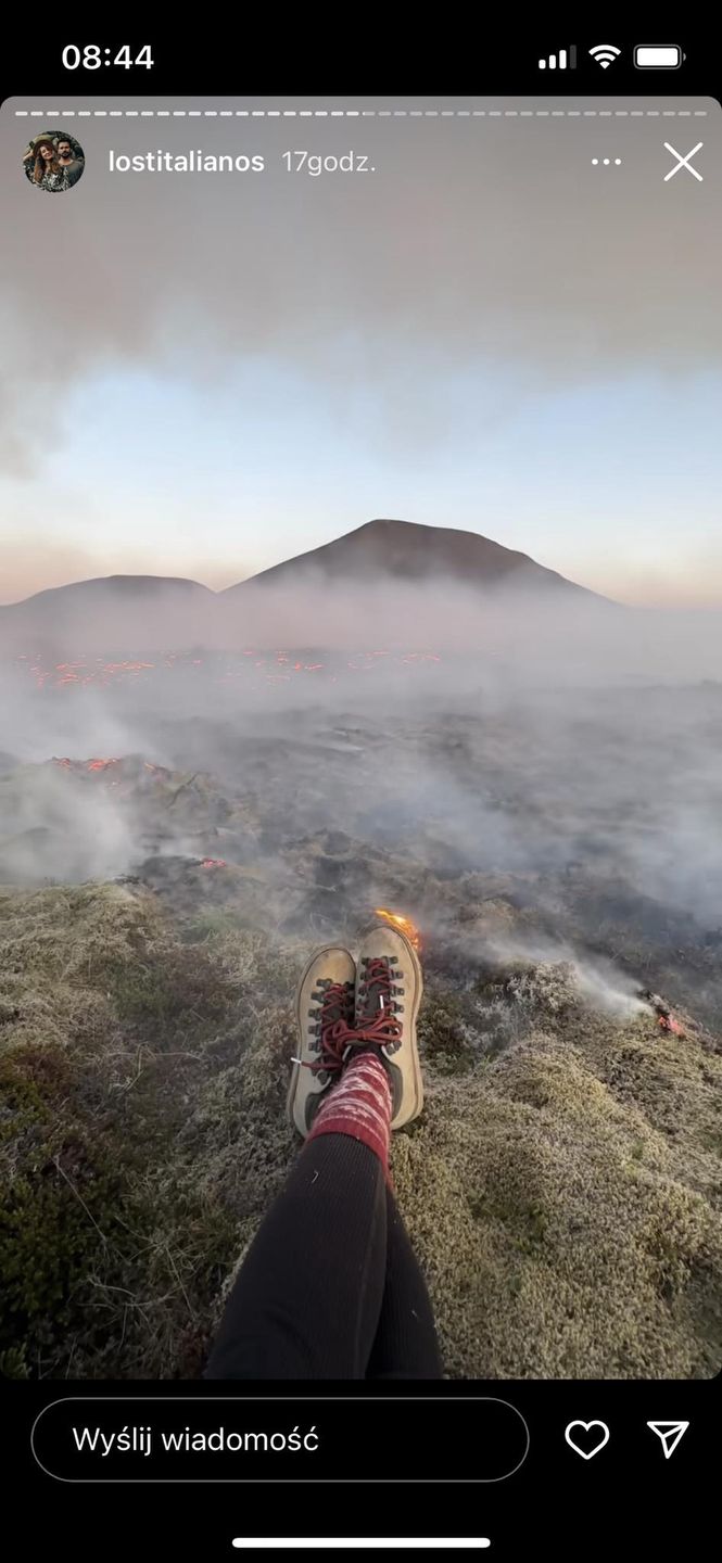 Erupcja jest wyjątkowo malownicza