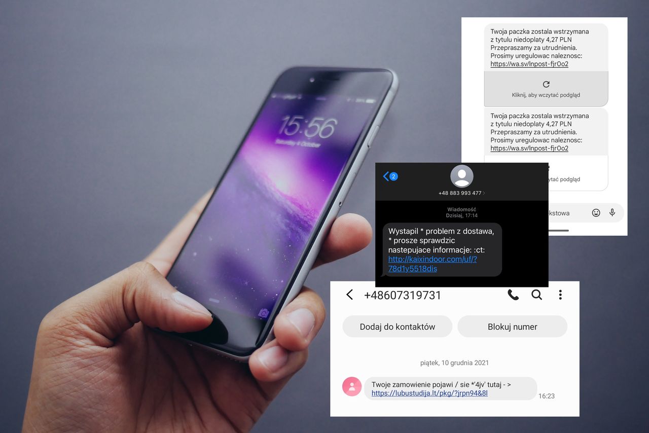 SMS o paczce. Dostajemy kolejne zgłoszenia z fałszywymi linkami
