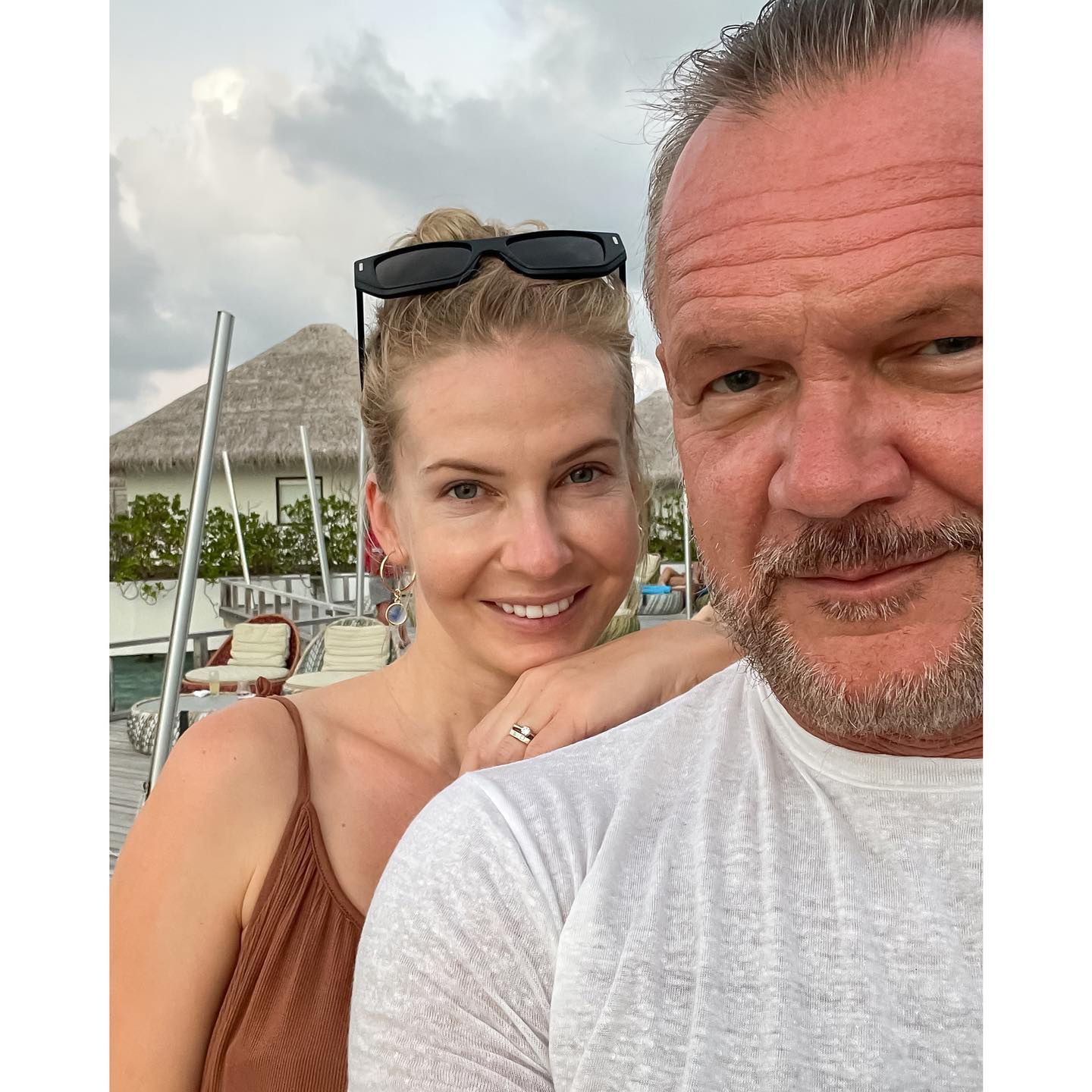 Edyta i Cezary Pazurowie na Malediwach