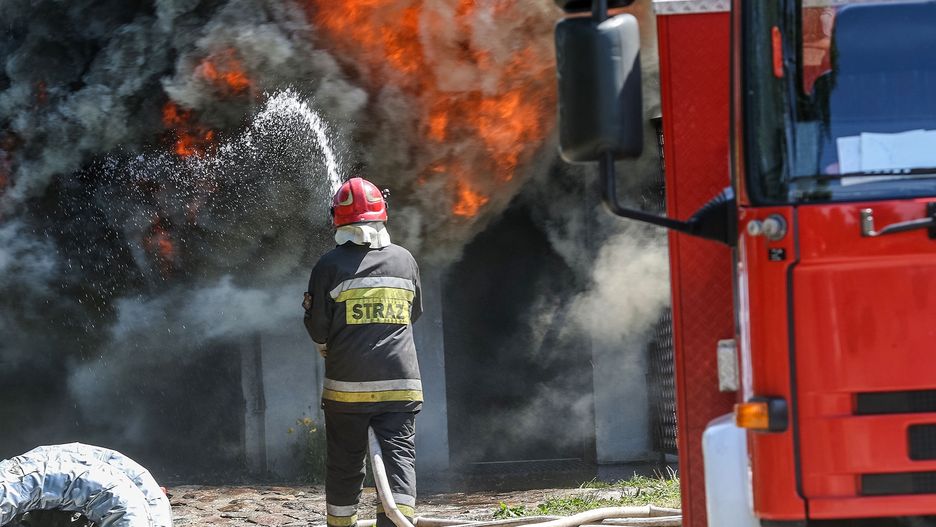 Tragedia pod Wołominem. Wybuch i pożar