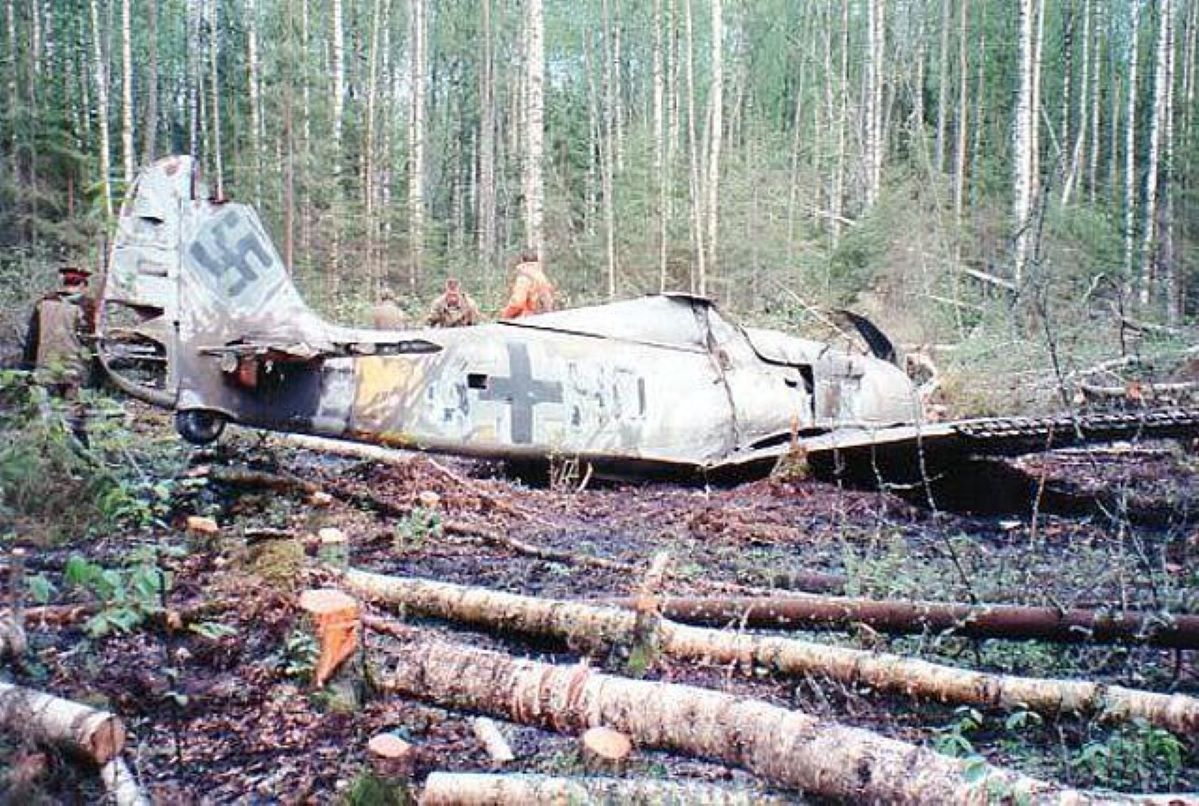 Znaleźli w lesie wrak samolotu. Znajdował się tam od prawie 50 lat