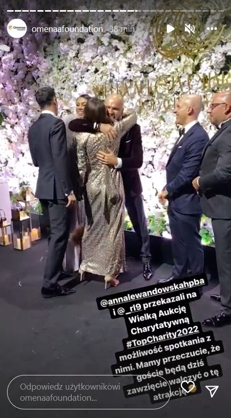 Anna i Robert Lewandowscy na imprezie Omenaa Foundation