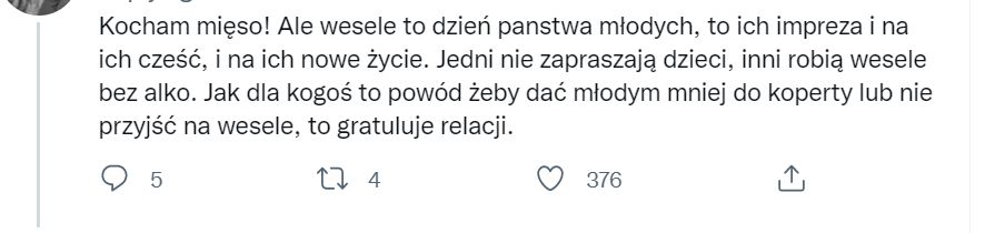 Wegańskie menu na wesele