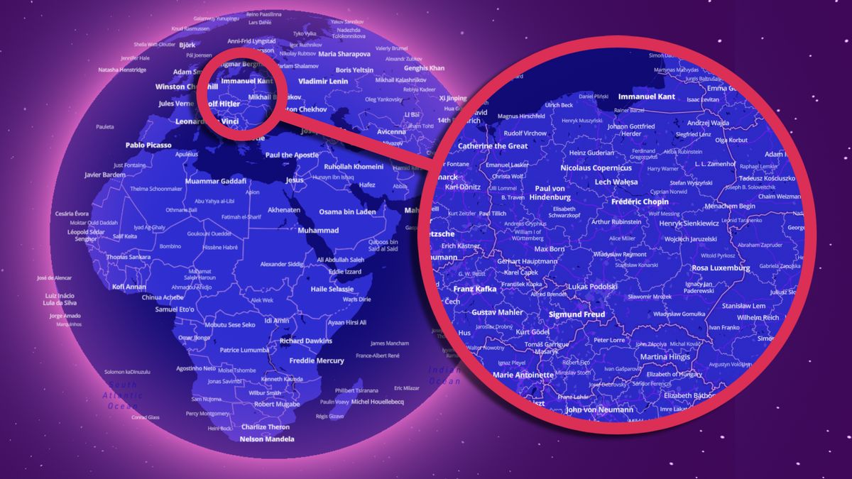 Autor mapy, geograf z Helsinek Topi Tjukanov wykonał tytaniczną pracę