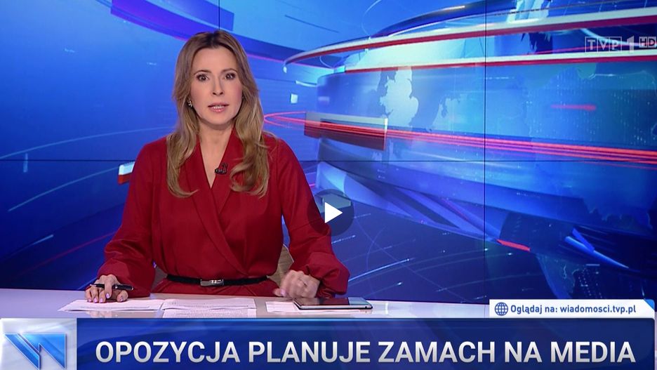 Alarm w "Wiadomościach": "Opozycja planuje zamach na media"