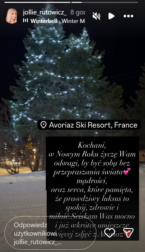 Jolanta Rutowicz z życzeniami dla fanów na 2026 rok