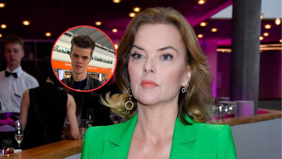 Monika Richardson pożegnała syna na lotnisku