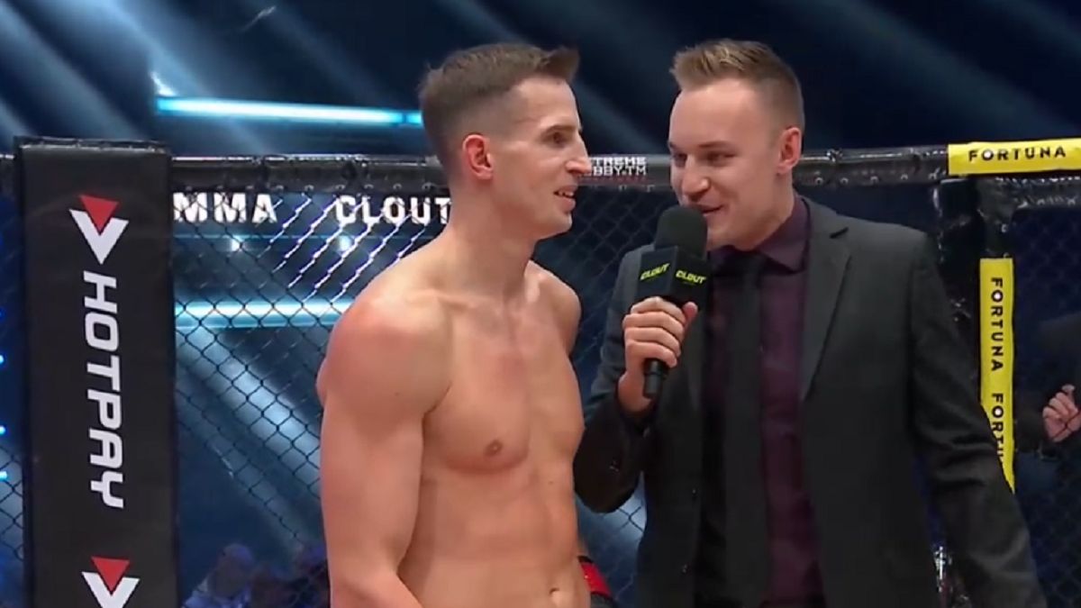 Wojciech Sobierajski wygrywa na Clout MMA 3