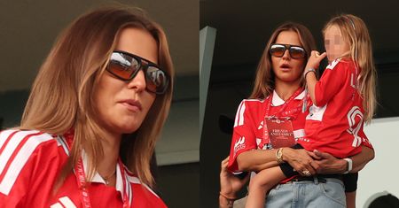 Anna Lewandowska z córkami dopingowały Roberta na meczu nowej drużyny. Humorek na trybunach chyba nie dopisywał... (ZDJĘCIA)