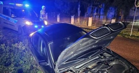 Jazdę na podwójnym gazie zakończył w rowie
