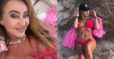 Agnieszka Kotońska podgrzewa atmosferę nad Bałtykiem. Chętnie pozuje w neonowym bikini [ZDJĘCIA]