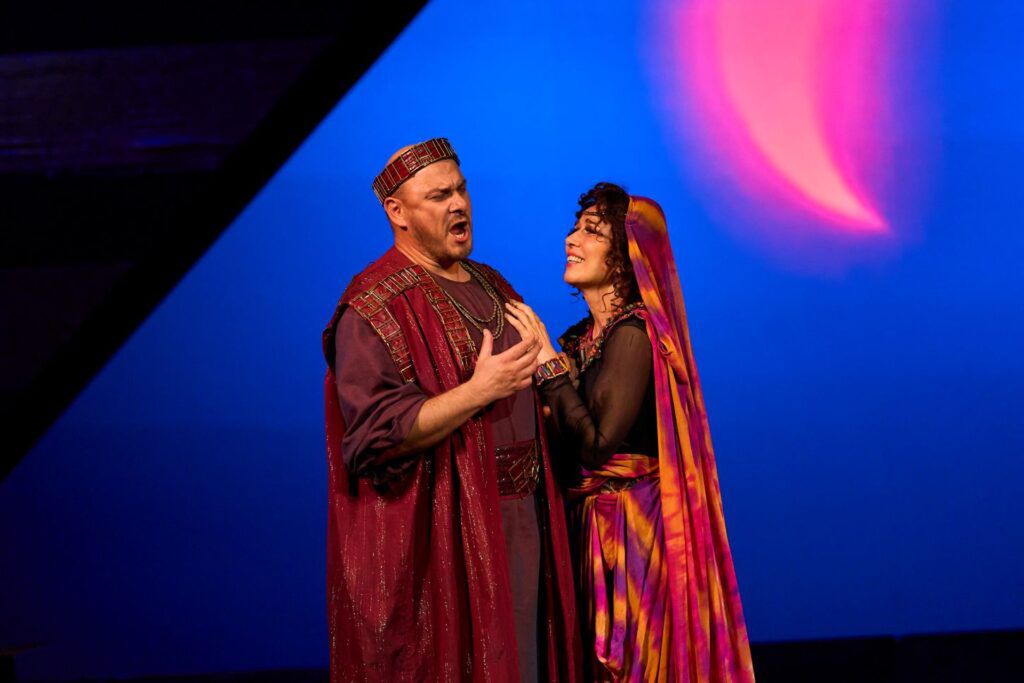 Stanislav Kuflyuk (Amonasro) i Anna Wisniewska-Schoppa (Aida) © Karol Fatyga