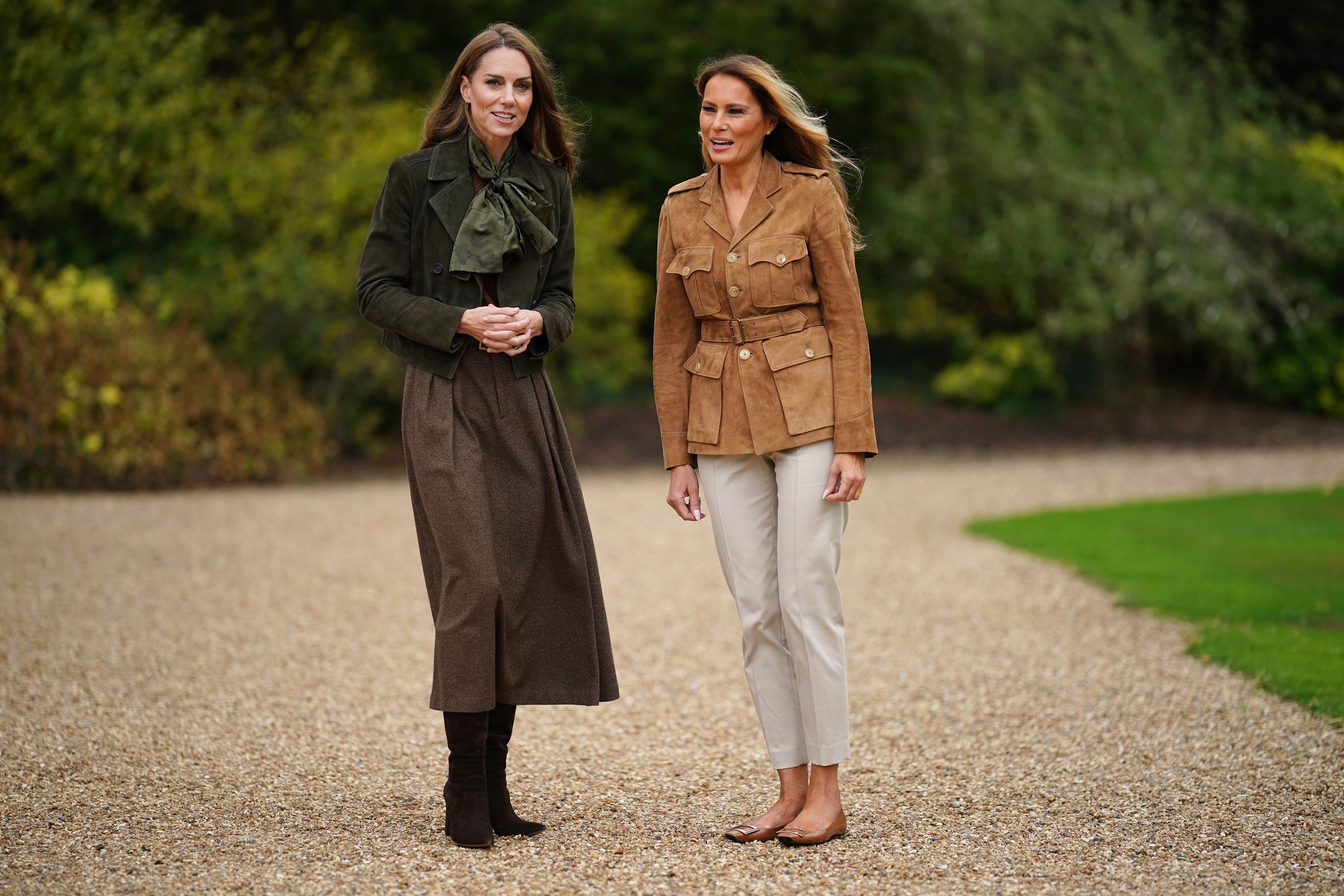 Księżna Kate i Melania Trump