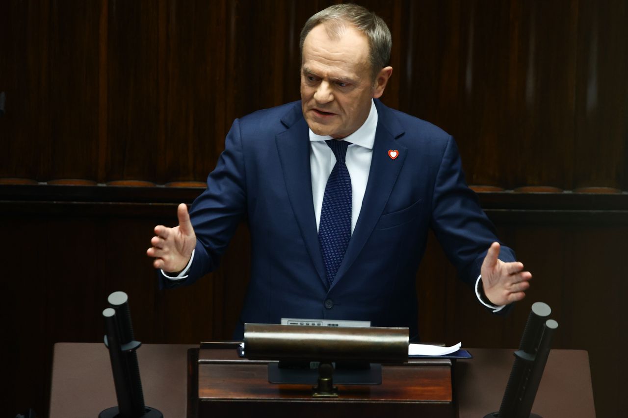 Donald Tusk Photo by Jakub Porzycki/NurPhoto via Getty Images)