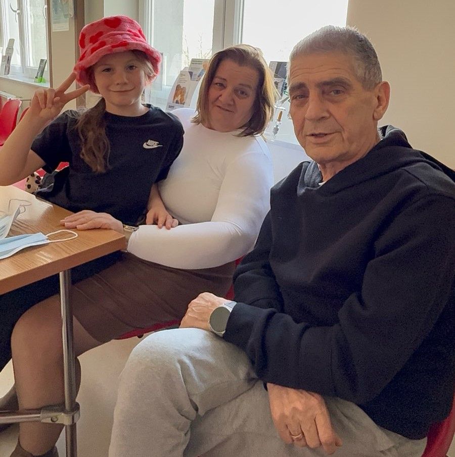 Zygmunt Naborczyk z żoną i wnuczką