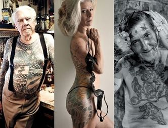 "Jak będziesz wyglądał na starość z tatuażami"? Na przykład tak jak oni... (ZDJĘCIA)