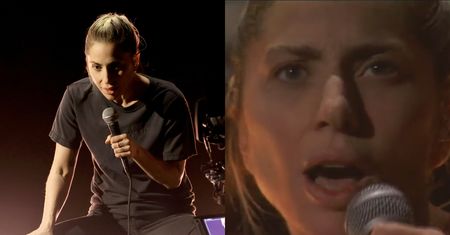 Oscary 2023. Naturalna Lady Gaga dała popis na scenie. Wystąpiła w T-shircie, minimalistycznym makijażu i trampkach (WIDEO)