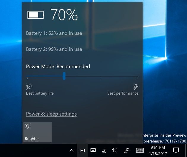 Windows 10 bateria