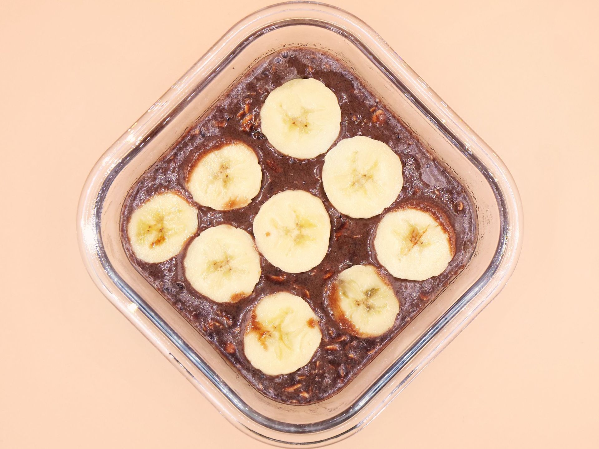 Pieczona owsianka o smaku czekoladowo-bananowym przepis
