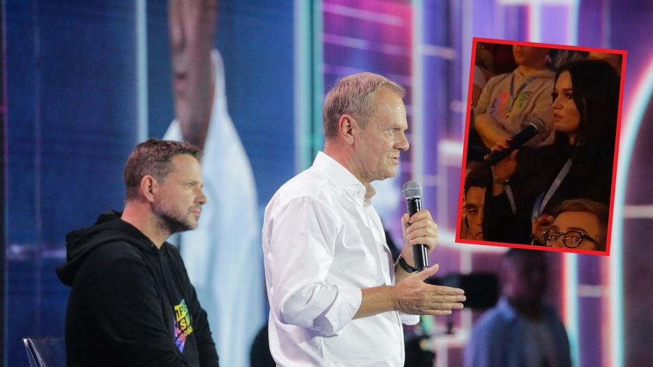 Cała sala w śmiech. To powiedziała Emilia przy Tusku