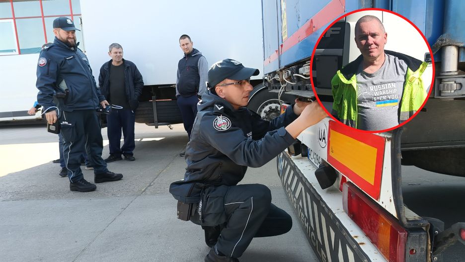 Siergiej jest z Charkowa. Swoją ciężarówką wiezie jajka do Holandii