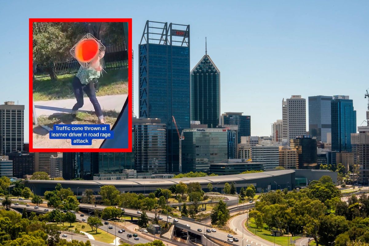Kobieta zaatakowała "elkę" pachołkiem w Perth