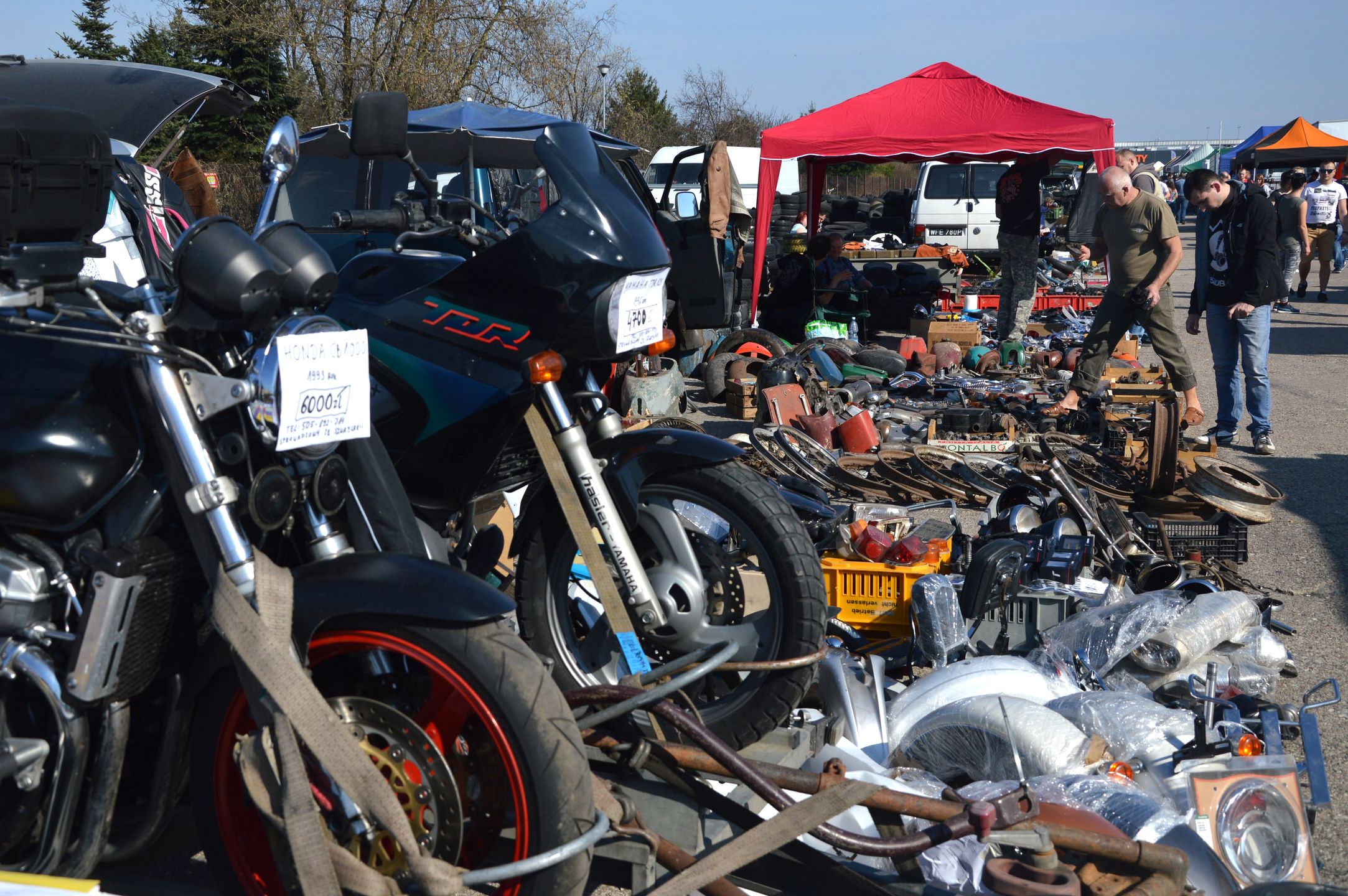 Giełda motocyklowa w Warszawie.