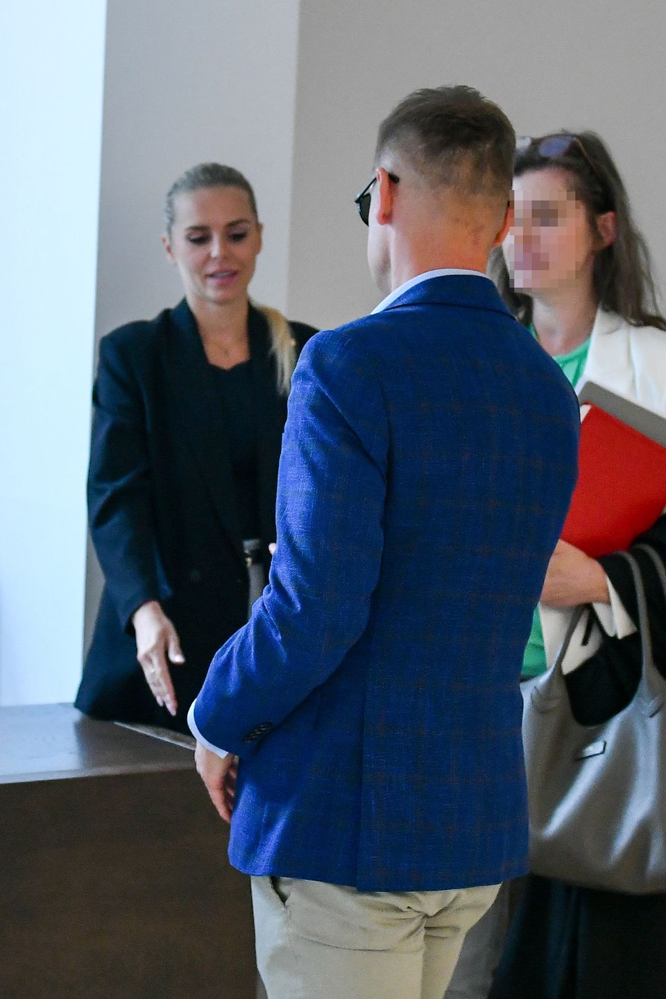 Marcin Mroczek i Marlena Muranowicz w sądzie