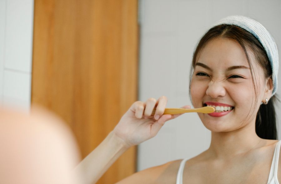 The most important time when a person needs to brush their teeth 