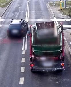 Kuriozalne zachowanie na przejeździe kolejowym. Kierowca forda się doigrał