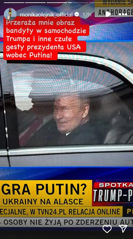 Monika Olejnik o zachowaniu Władimira Putina
