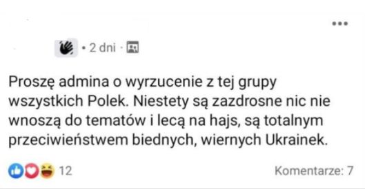 Komentarze z grupy "Polak szuka Ukrainki"